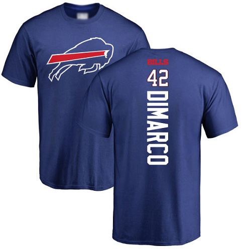 Men NFL Buffalo Bills #42 Patrick DiMarco Royal Blue Backer T Shirt->buffalo bills->NFL Jersey